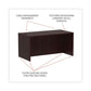 Alera Alera Valencia Series Straight Front Desk Shell 59.13 X 29.5 X 29.63 Mahogany - Furniture - Alera®