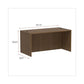 Alera Alera Valencia Series Straight Front Desk Shell 59.13 X 29.5 X 29.63 Modern Walnut - Furniture - Alera®