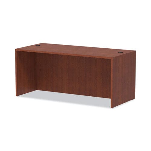 Alera Alera Valencia Series Straight Front Desk Shell 65 X 29.5 X 29.63 Medium Cherry - Furniture - Alera®