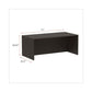 Alera Alera Valencia Series Straight Front Desk Shell 71 X 35.5 X 29.63 Espresso - Furniture - Alera®