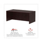 Alera Alera Valencia Series Straight Front Desk Shell 71 X 35.5 X 29.63 Mahogany - Furniture - Alera®