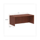 Alera Alera Valencia Series Straight Front Desk Shell 71 X 35.5 X 29.63 Medium Cherry - Furniture - Alera®