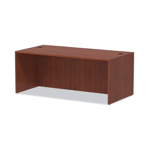 Alera Alera Valencia Series Straight Front Desk Shell 71 X 35.5 X 29.63 Medium Cherry - Furniture - Alera®