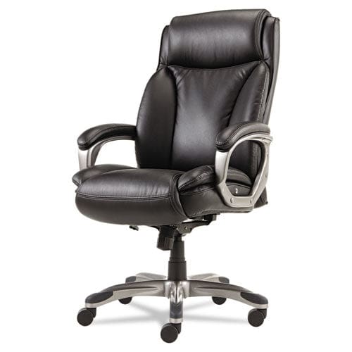 Alera Alera Veon Series Executive High-back Bonded Leather Chair Supports Up To 275 Lb Black Seat/back Graphite Base - Furniture - Alera®