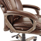 Alera Alera Veon Series Executive High-back Bonded Leather Chair Supports Up To 275 Lb Brown Seat/back Bronze Base - Furniture - Alera®