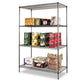 Alera Wire Shelving Starter Kit Four-shelf 36w X 18d X 72h Black Anthracite - Office - Alera®