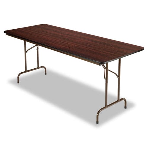 Alera Wood Folding Table Rectangular 48w X 23.88d X 29h Black - Furniture - Alera®