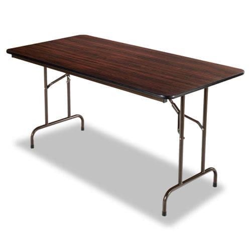 Alera Wood Folding Table Rectangular 95.88w X 29.88d X 29.13h Black - Furniture - Alera®