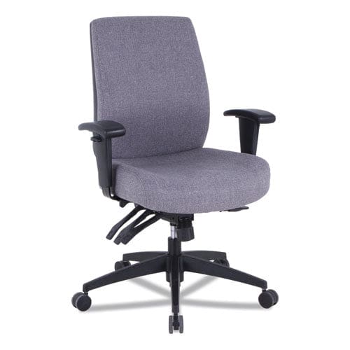 Alera Alera Wrigley Series 24/7 High Performance Mid-back Multifunction Task Chair Supports Up To 275 Lb Gray Black Base - Furniture -