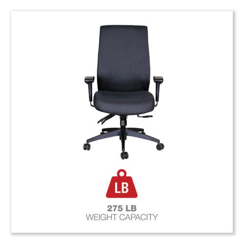 Alera Alera Wrigley Series High Performance High-back Multifunction Task Chair Supports 275 Lb 18.7 To 22.24 Seat Height Black - Furniture -