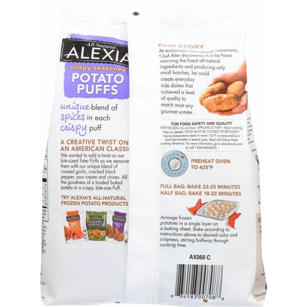 Alexia Alexia Crispy Seasoned Potato Puffs, 19 oz