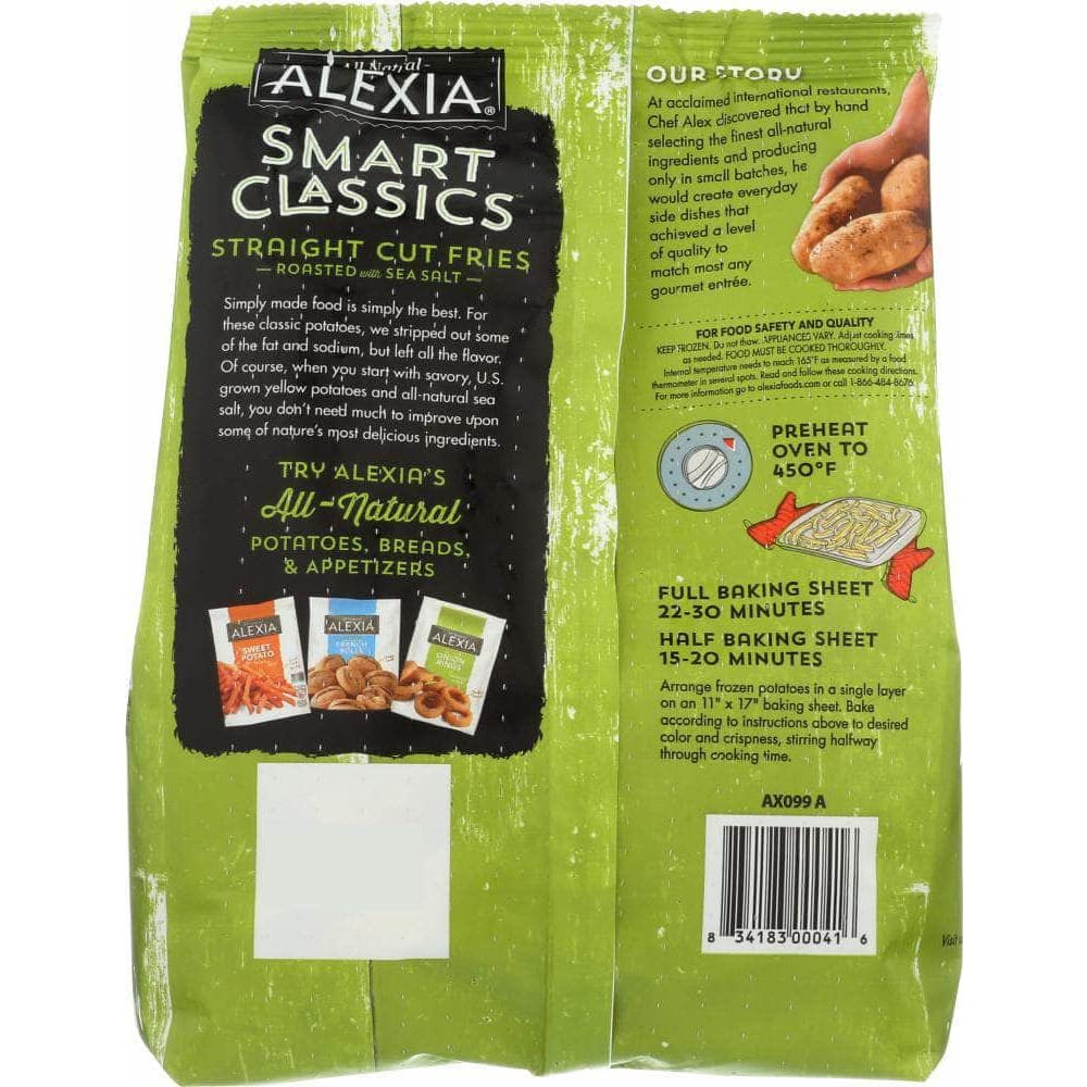 Alexia Alexia Roasted Straight Cut Fries with Sea Salt, 32 oz