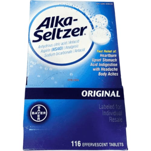 Alka-Seltzer Original Antacid And Analgesic - 116 Ct. | ShelHealth