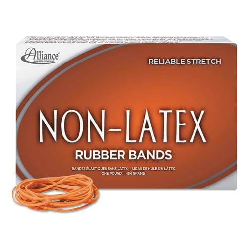 Alliance Non-latex Rubber Bands Size 19 0.04 Gauge Orange 1 Lb Box 1,440/box - Office - Alliance®