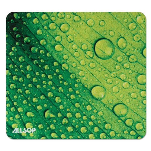 Allsop Naturesmart Mouse Pad 8.5 X 8 Leaf Raindrop Design - Technology - Allsop®
