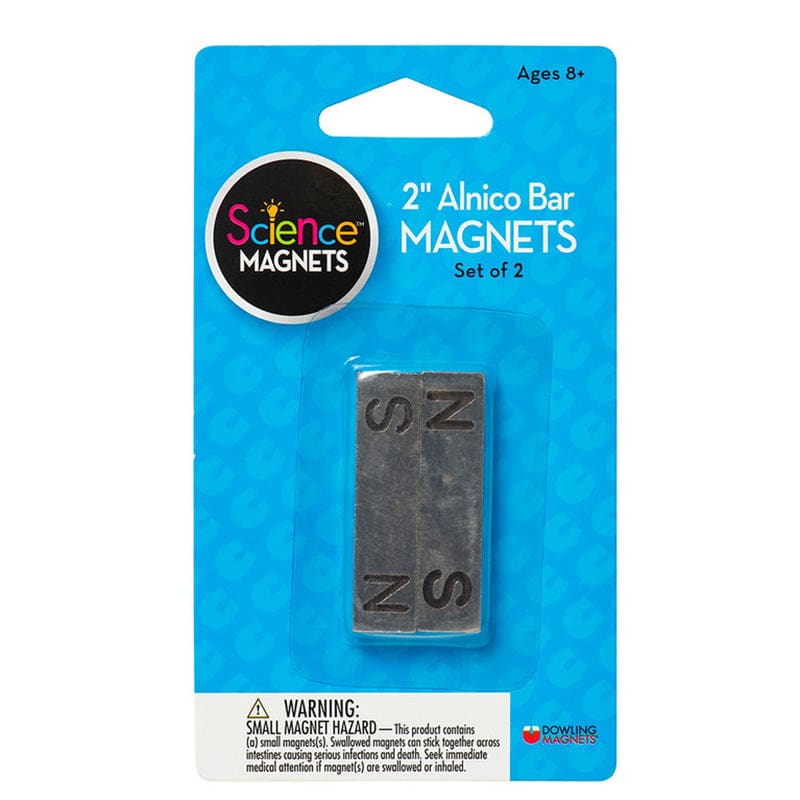 Alnico Bar Magnets 2In 2-Pk (Pack of 3) - Magnetism - Dowling Magnets