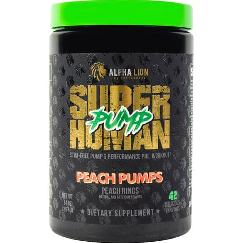 Alpha Lion Superhuman Pump Peach Rings 42 servings - Alpha Lion