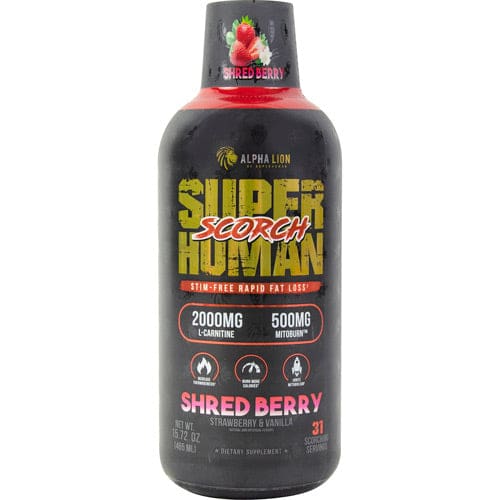 Alpha Lion Superhuman Scorch Shred Berry Strawberry & Vanilla 31 servings - Alpha Lion