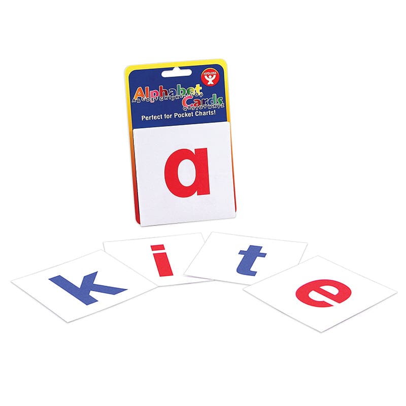 Alphabet Cards A-Z Lower Case Letters (Pack of 10) - Letter Recognition - Hygloss Products Inc.