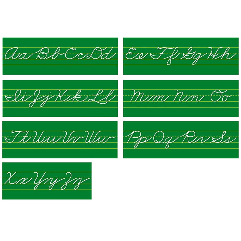 Alphabet Lines Traditional Cursive (Pack of 6) - Alphabet Lines - North Star Teacher Resource