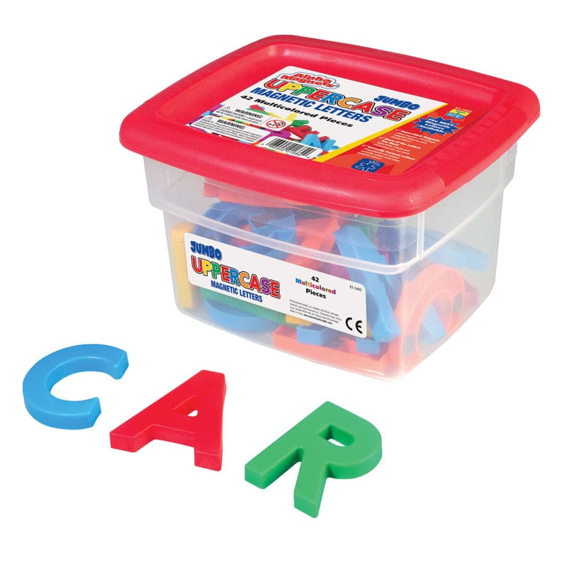 Alphamagnets Jumbo Uppercase 42 Pcs Multicolored (Pack of 2) - Magnetic Letters - Learning Resources