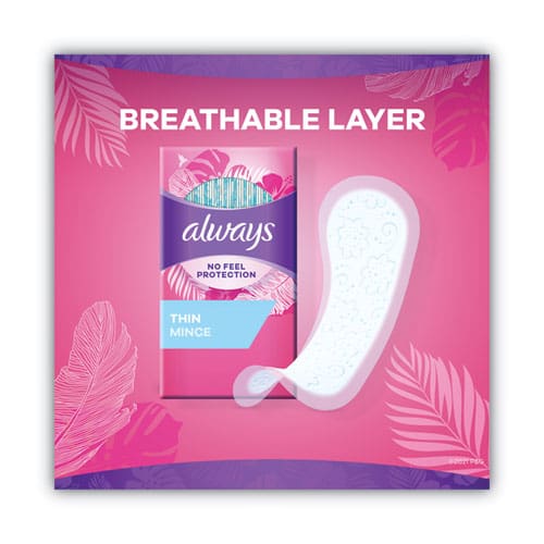 Always Thin Daily Panty Liners Regular 120/pack - Janitorial & Sanitation - Always®