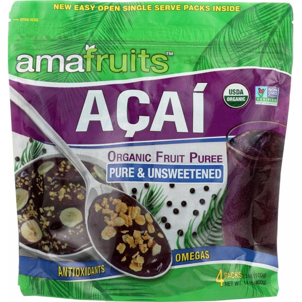 Amafruits Amafruits Açaí Pure and Unsweetened, 14 oz