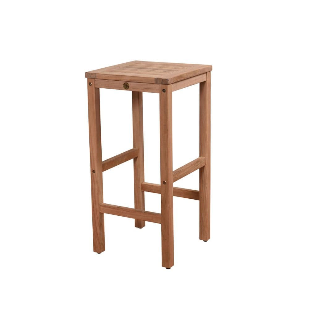 Amazonia Texas 30 Teak Patio Bar Stool - Outdoor Decorative Accents - Amazonia