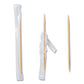 AmerCareRoyal Cello-wrapped Round Wood Toothpicks 2.5 Natural 1,000/box 15 Boxes/carton - Food Service - AmerCareRoyal®