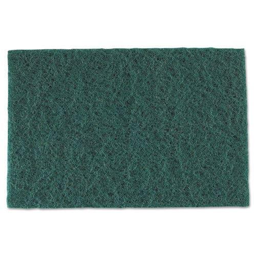 AmerCareRoyal Medium-duty Scouring Pad 6 X 9 Green 10 Pads/pack 6 Packs/carton - Janitorial & Sanitation - AmerCareRoyal®