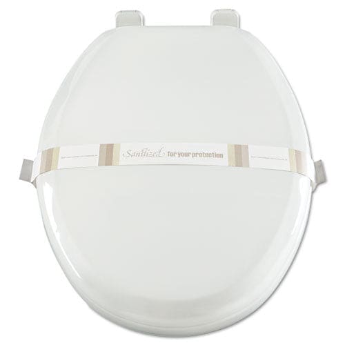 AmerCareRoyal Toilet Seat Bands Brown/white 2,000/carton - Janitorial & Sanitation - AmerCareRoyal®