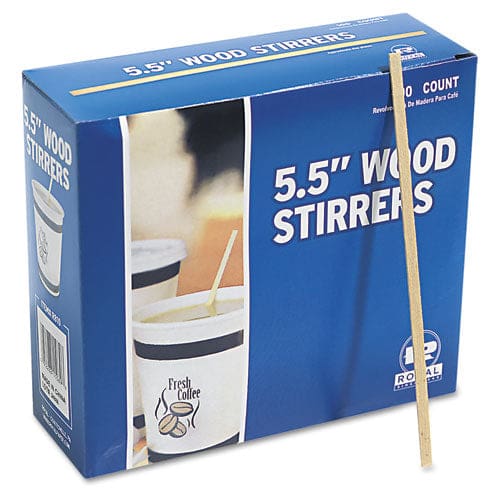 AmerCareRoyal Wood Coffee Stirrers 5.5 10,000/carton - Food Service - AmerCareRoyal®