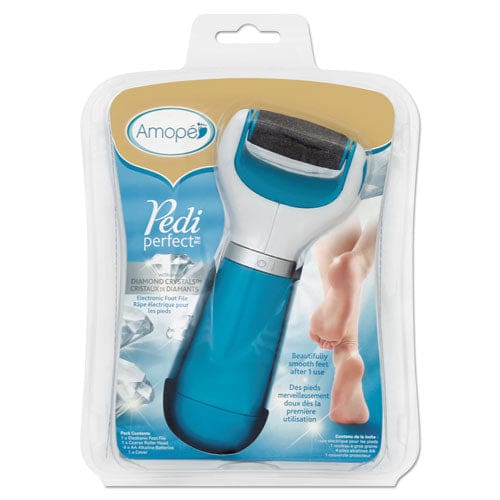 AMOPE Pedi Perfect Electronic Foot File Blue/white - Janitorial & Sanitation - AMOPE®