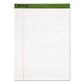 Ampad Earthwise By Ampad Recycled Writing Pad Narrow Rule Politex Green Headband 50 White 5 X 8 Sheets Dozen - School Supplies - Ampad®