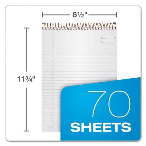 Ampad Gold Fibre Wirebound Project Notes Pad Project-management Format Gray Cover 70 White 8.5 X 11.75 Sheets - Office - Ampad®