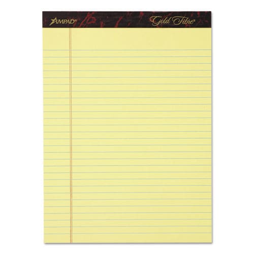 Ampad Gold Fibre Writing Pads Narrow Rule 50 Canary-yellow 5 X 8 Sheets 4/pack - School Supplies - Ampad®