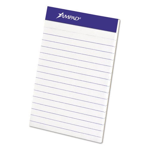 Ampad Perforated Writing Pads Narrow Rule 50 Canary-yellow 5 X 8 Sheets Dozen - School Supplies - Ampad®