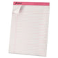 Ampad Pink Writing Pads Wide/legal Rule Pink Headband 50 White 8.5 X 11 Sheets 6/pack - School Supplies - Ampad®