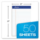 Ampad Recycled Writing Pads Narrow Rule Politex Green Kelsu Headband 50 White 5 X 8 Sheets Dozen - School Supplies - Ampad®