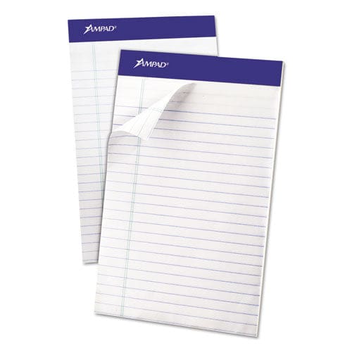 Ampad Recycled Writing Pads Narrow Rule Politex Green Kelsu Headband 50 White 5 X 8 Sheets Dozen - School Supplies - Ampad®