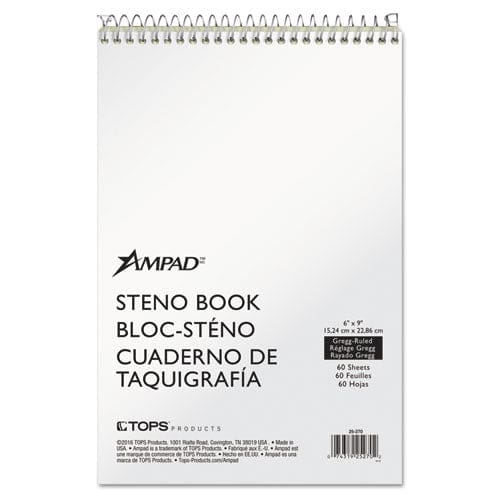 Ampad Steno Pads Gregg Rule Tan Cover 60 Green-tint 6 X 9 Sheets - Office - Ampad®