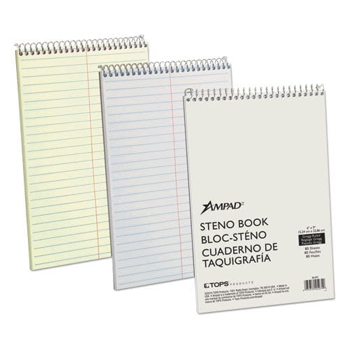 Ampad Steno Pads Gregg Rule Tan Cover 80 White 6 X 9 Sheets - Office - Ampad®