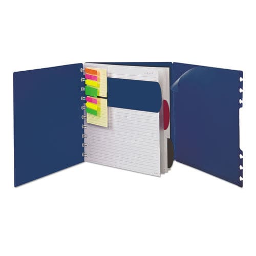 Ampad Versa Crossover Notebook 3 Subject Wide/legal Rule Navy Cover 11 X 8.5 60 Sheets - Office - Ampad®