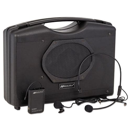 AmpliVox Bluetooth Audio Portable Buddy With Wireless Handsfree Mic 50 W Black - Technology - AmpliVox®