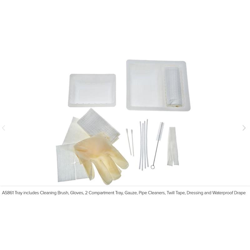 Amsino International Trach Care Tray 2 Compartment Tray Case of 20 - Item Detail - Amsino International