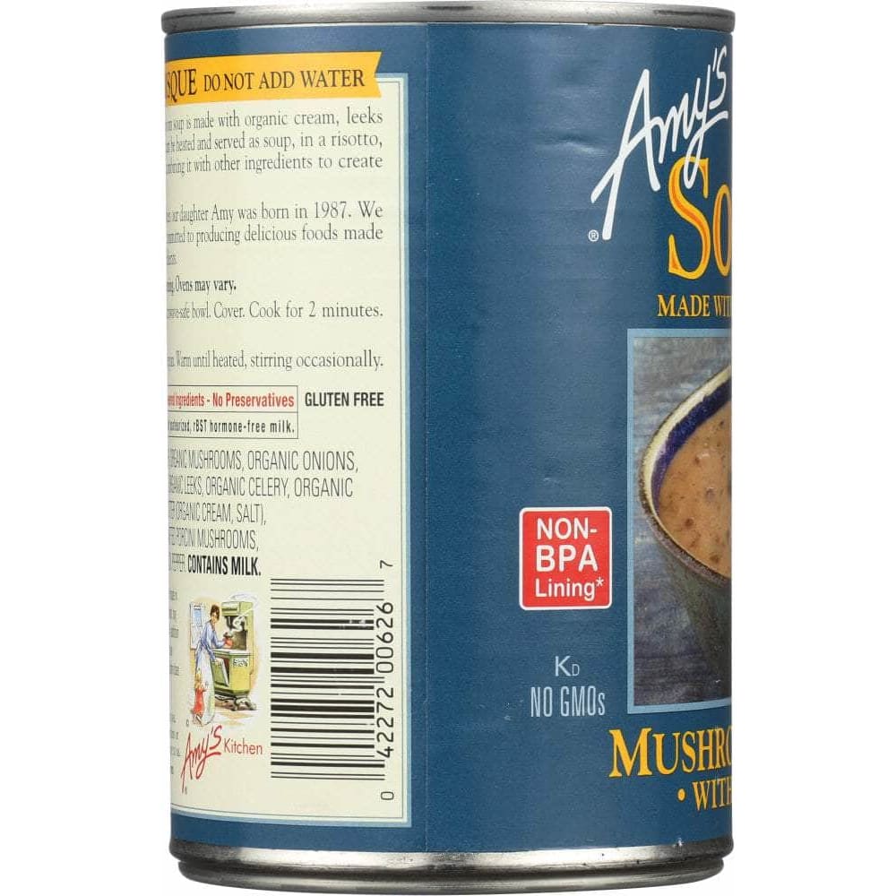 AMYS Amy'S Mushroom Bisque With Porcini Soup, 14 Oz