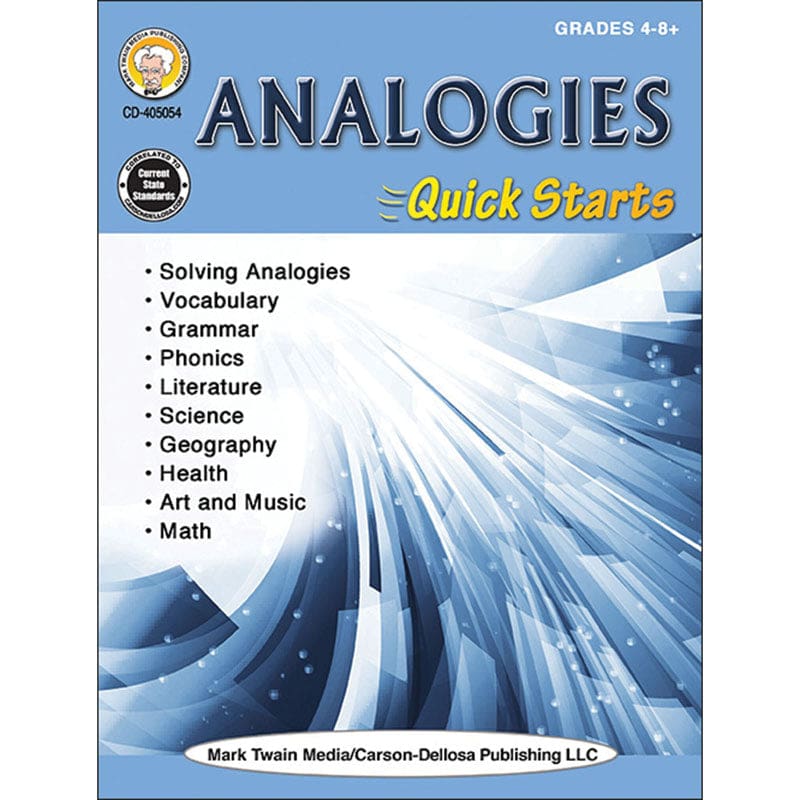 Analogies Quick Strts Workbk Gr 4-8 (Pack of 6) - Cross-Curriculum Resources - Carson Dellosa Education