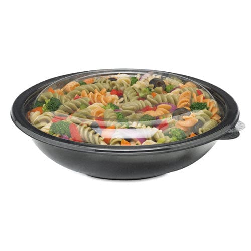 Anchor Packaging Crystal Classics Bowl 32 Oz 8.5 Diameter 2.14h Black Plastic 300/carton - Food Service - Anchor Packaging