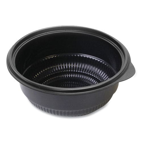 Anchor Packaging Microraves Incredi-bowl Base 16 Oz 6 Diameter X 1.75h Black Plastic 250/carton - Food Service - Anchor Packaging