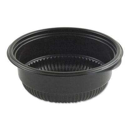 Anchor Packaging Microraves Incredi-bowl Base 8 Oz 4.75 Diameter X 1.75h Black Plastic 500/carton - Food Service - Anchor Packaging